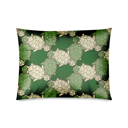 Turtle abstract pattern Custom Zippered Pillow Case 20"x26"(Twin Sides)