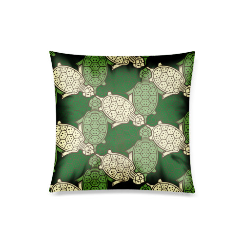 Turtle abstract pattern Custom Zippered Pillow Case 20"x20"(Twin Sides)