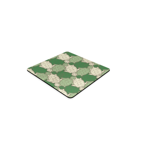 Turtle abstract pattern Square Coaster