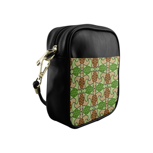 Cute turtle abstract pattern Sling Bag (Model 1627)