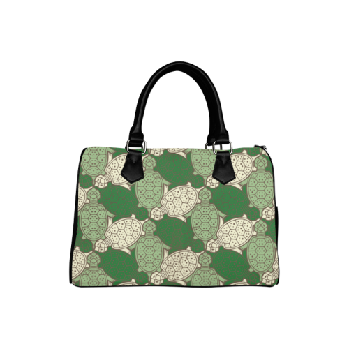 Turtle abstract pattern Boston Handbag (Model 1621)