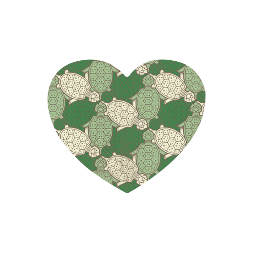 Turtle abstract pattern Heart-shaped Mousepad