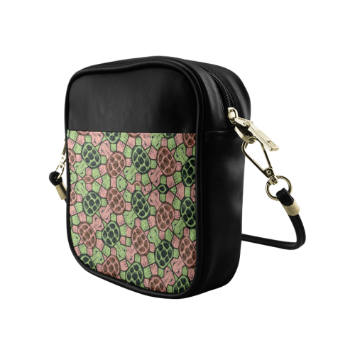 Abstract pattern turtle rules Sling Bag (Model 1627)