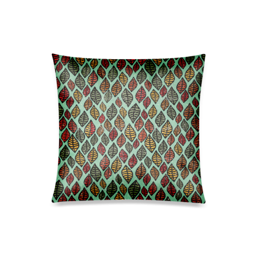 Beautiful leaf color Custom Zippered Pillow Case 20"x20"(Twin Sides)