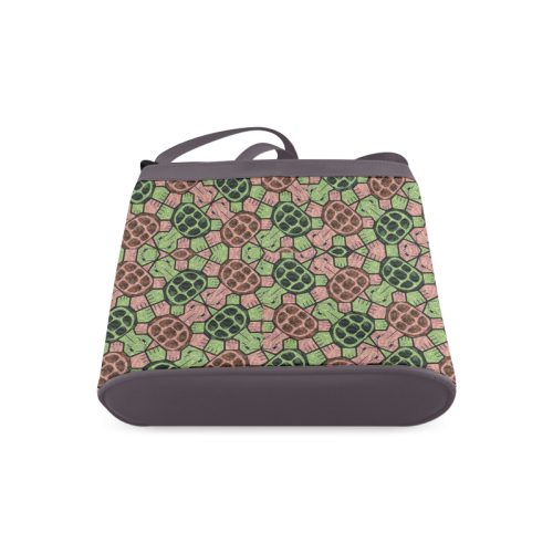 Abstract pattern turtle rules Crossbody Bags (Model 1613)