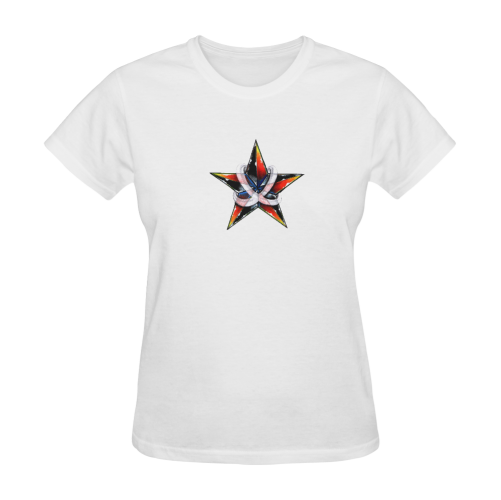 Nautical Star projekt by Sandersk Sunny Women's T-shirt (Model T05)