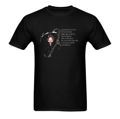 Hot Movie Grim Reaper Poster and Quotes Design Art Sunny Men's T- shirt (Model T06)