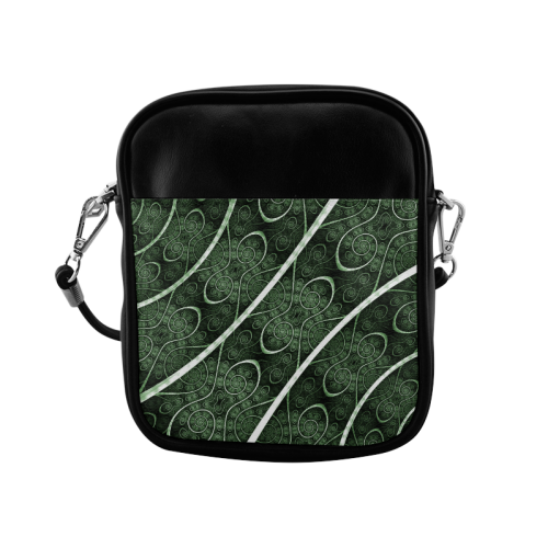 Beautiful curve texture pattern Sling Bag (Model 1627)