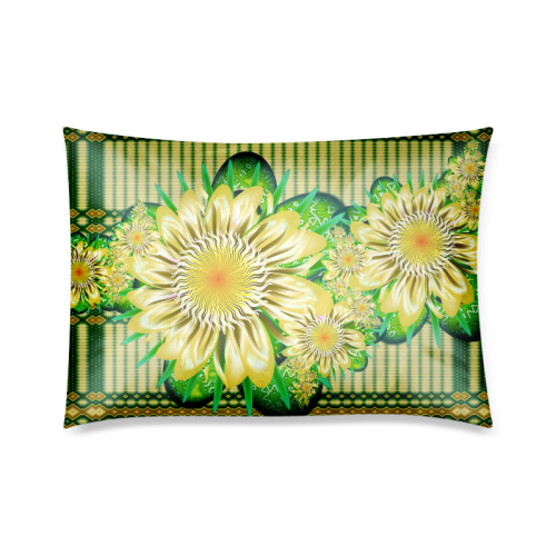 Realism beautiful flower pattern Custom Zippered Pillow Case 20"x30"(Twin Sides)