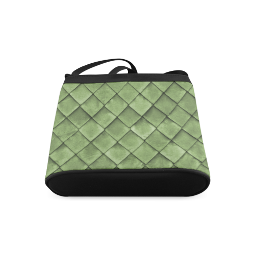Green texture pattern Crossbody Bags (Model 1613)