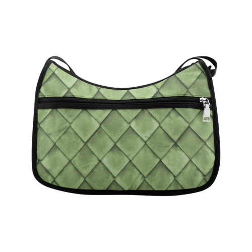 Green texture pattern Crossbody Bags (Model 1616)