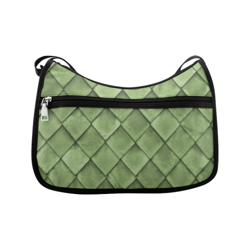 Green texture pattern Crossbody Bags (Model 1616)