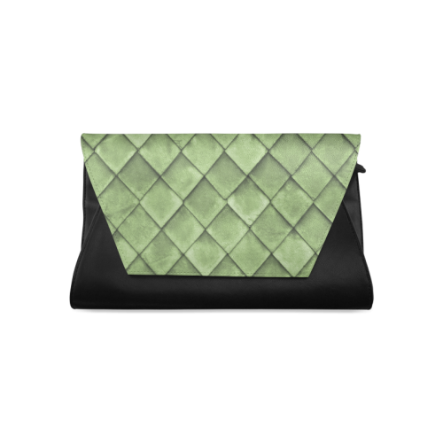 Green texture pattern Clutch Bag (Model 1630)