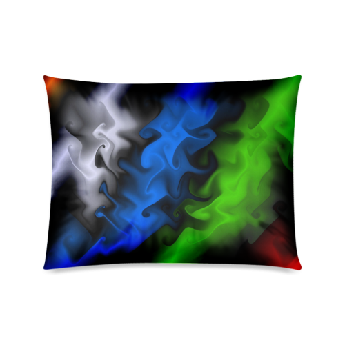 Natural flow of color Custom Zippered Pillow Case 20"x26"(Twin Sides)
