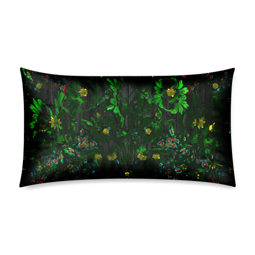 Abstract floral pattern Rectangle Pillow Case 20"x36"(Twin Sides)