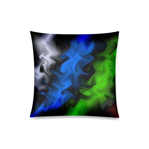 Natural flow of color Custom Zippered Pillow Case 20"x20"(Twin Sides)