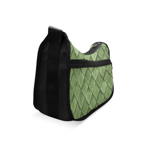 Green texture pattern Crossbody Bags (Model 1616)