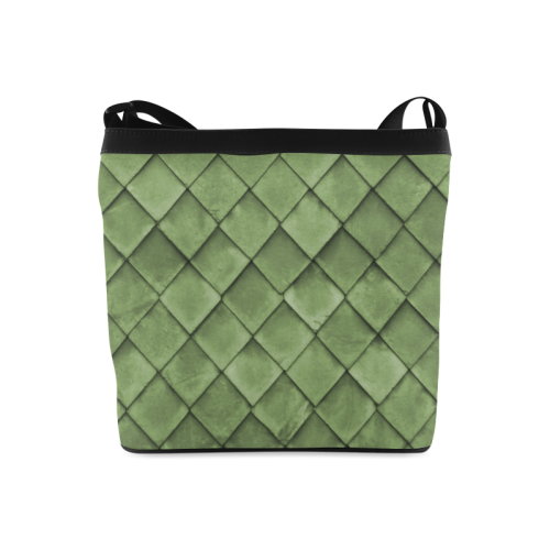 Green texture pattern Crossbody Bags (Model 1613)