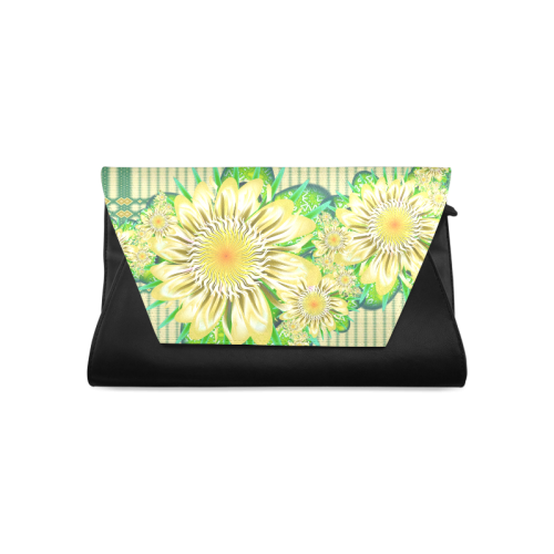 Realism beautiful flower pattern Clutch Bag (Model 1630)