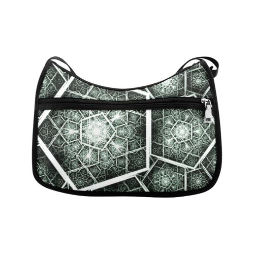 Retro geometric art graphics Crossbody Bags (Model 1616)