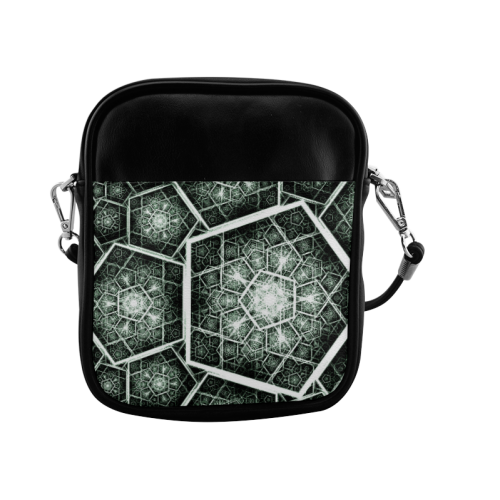 Retro geometric art graphics Sling Bag (Model 1627)