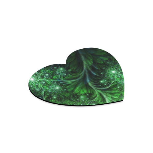Beautiful plant leaf texture Heart-shaped Mousepad