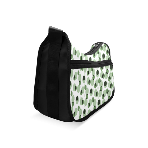 Green geometric circular pattern Crossbody Bags (Model 1616)