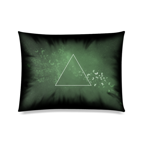 Butterfly and Geometry Custom Zippered Pillow Case 20"x26"(Twin Sides)