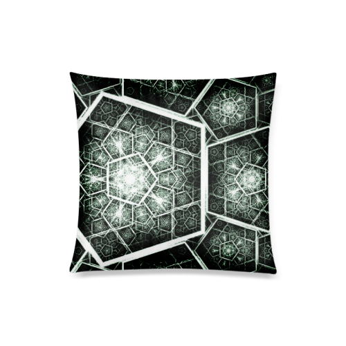 Retro geometric art graphics Custom Zippered Pillow Case 20"x20"(Twin Sides)