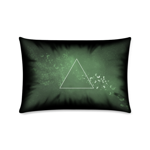 Butterfly and Geometry Custom Zippered Pillow Case 16"x24"(Twin Sides)