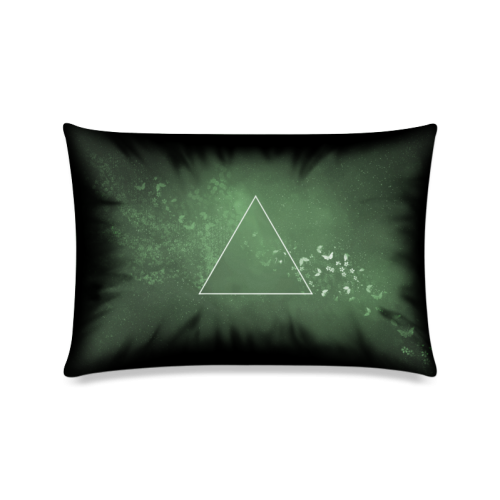 Butterfly and Geometry Custom Zippered Pillow Case 16"x24"(Twin Sides)
