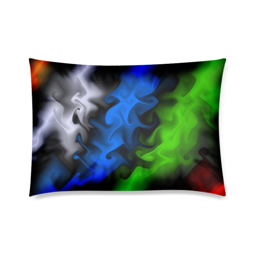 Natural flow of color Custom Zippered Pillow Case 20"x30"(Twin Sides)