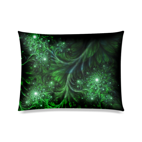 Beautiful plant leaf texture Custom Zippered Pillow Case 20"x26"(Twin Sides)