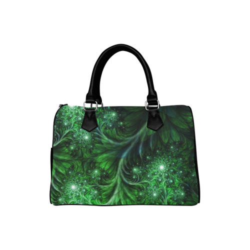 Beautiful plant leaf texture Boston Handbag (Model 1621)