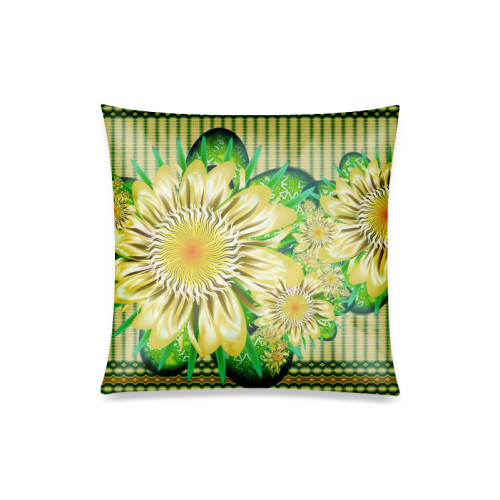 Realism beautiful flower pattern Custom Zippered Pillow Case 20"x20"(Twin Sides)