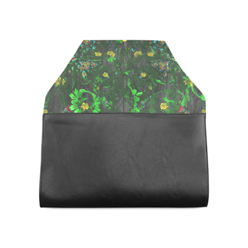 Abstract floral pattern Clutch Bag (Model 1630)
