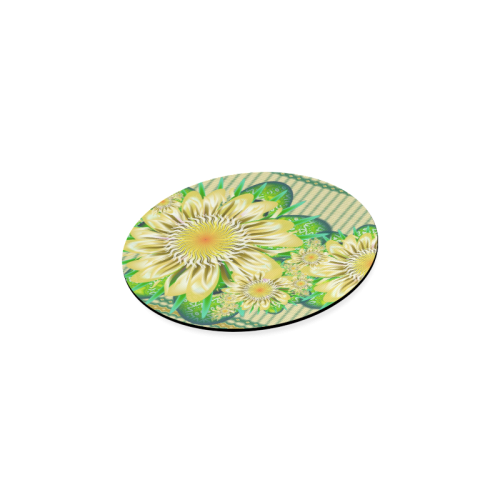 Realism beautiful flower pattern Round Coaster