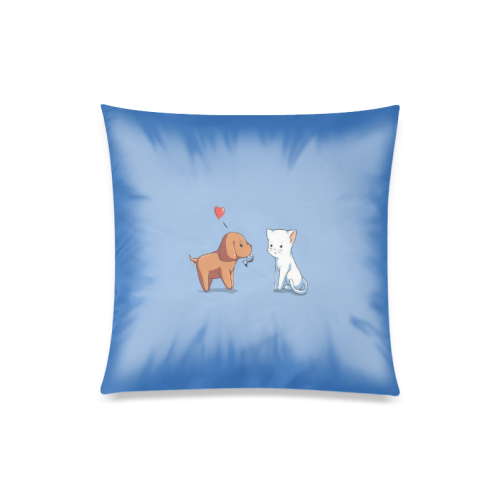 Unconditional Love Funny Custom Zippered Pillow Case 20"x20"(Twin Sides)