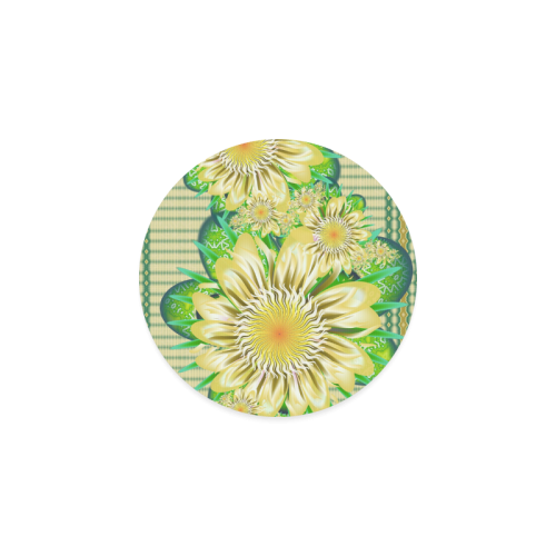 Realism beautiful flower pattern Round Coaster