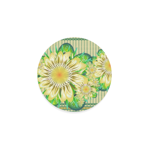 Realism beautiful flower pattern Round Coaster