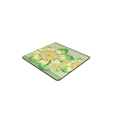 Realism beautiful flower pattern Square Coaster