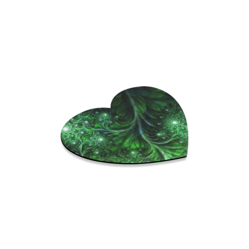 Beautiful plant leaf texture Heart Coaster