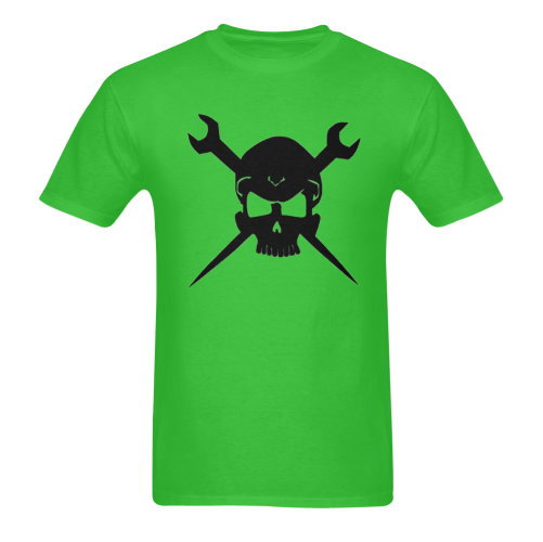 Pirate Skull Logo Design Artsadd Sunny Men's T- shirt (Model T06)
