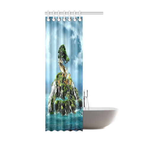 3D nature Shower Curtain 36"x72"