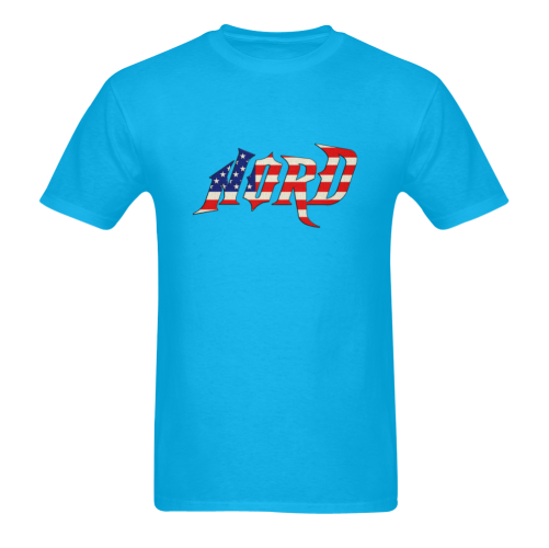 Nord On  USA Flag Sunny Men's T- shirt (Model T06)