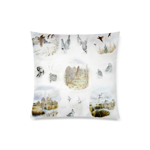 Flightless birds Custom Zippered Pillow Case 20"x20"(Twin Sides)