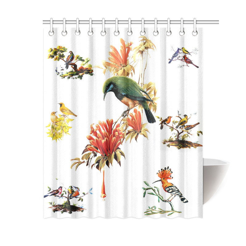 Pretty Bird Shower Curtain 60"x72" ID D38079
