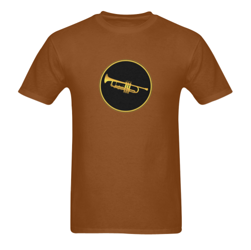 Trumpet Gold Sign Sunny Men's T- shirt (Model T06)