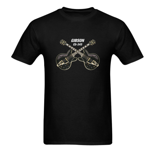 Double black gibson-es-345 Sunny Men's T- shirt (Model T06)