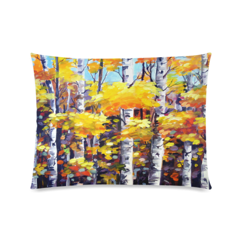 Autumn Forest  is a Acrylic Painting Custom Zippered Pillow Case 20"x26"(Twin Sides)